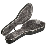 Hiscox Jumbo Style Guitar Case, Artist - Black/Silver