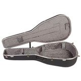 Hiscox Ovation Bowl Back Style & Dreadnought Guitar Case, Pro-II - Black/Silver