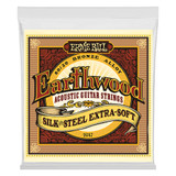 Ernie Ball Earthwood Silk & Steel Extra Soft 80/20 Bronze Acoustic Strings, 10-50