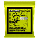 Ernie Ball Regular Slinky Classic Pure Nickel Wrap Guitar Strings, 10-46