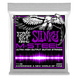 Ernie Ball Power Slinky M-Steel Guitar Strings, 11-48