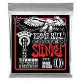 Ernie Ball Skinny Top Heavy Bottom Slinky Coated Titanium Guitar Strings, 10-52