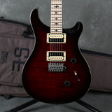PRS SE Custom 24 Electric Guitar - Trans Red w/Gig Bag - 2nd Hand (116375)