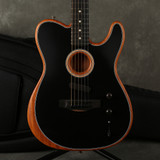 Fender American Acoustasonic Telecaster - Brushed Black w/Gig Bag - 2nd Hand