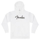 Fender Spaghetti Logo Hoodie, Olympic White - Small