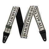 Fender George Harrison All Things Must Pass Logo Strap - White/Black