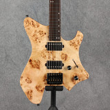 Eart GW-2 Headless Electric Guitar - Natural Poplar Burl - 2nd Hand