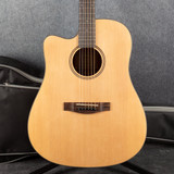 Donner DAG-1CL Lefty Acoustic Guitar - Natural - Gig Bag - 2nd Hand