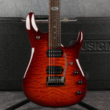 Ernie Ball Music Man John Petrucci JP6 BFR Dragon Blood Quilt - Case - 2nd Hand