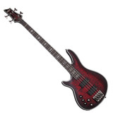 Schecter Hellraiser Extreme-4 LH - Crimson Red Burst Satin