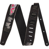 Fender x Wrangler Ripped Paisley Denim Strap - Black