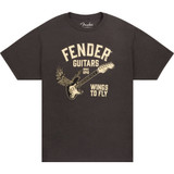 Fender Wings To Fly T-Shirt - Vintage Black - Large