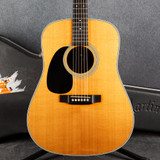 Martin D28 Left Handed Acoustic - Fishman Pickup - Natural - Case - 2nd Hand