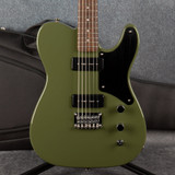 Squier FSR Paranormal Baritone Cabronita Telecaster Olive Green - Bag - 2nd Hand