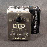 TC Electronic Ditto X2 Looper Guitar Pedal - Boxed - 2nd Hand