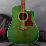 Westfield B220 CEQ Electro-Acoustic Guitar - Green - Gig Bag - 2nd Hand