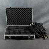 G4M 7 Drum Mic Set with Cables - Hard Case - 2nd Hand