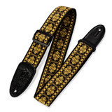 Levy's Print Series Jacquard Weave 2" Guitar Strap - 60s Hootenanny, Style 17
