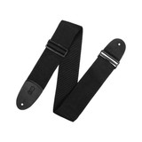 Levy's 3" Wide Poly Series Extra Long Bass Guitar Strap - Black