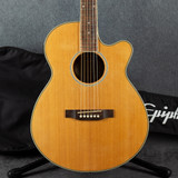Epiphone PR-4E Acoustic Guitar - Natural - Gig Bag - 2nd Hand