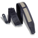 Levy's Classic Series Padded Leather 2.5" Guitar Strap - Amp Grill, Champ