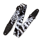 Levy's Print Series Polyester 2" Guitar Strap - Monochrome Design