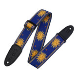 Levy's Sun Motif Series Guitar Strap - Blue