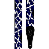Levy's Print Series Polyester 2" Guitar Strap - Scotland Flag