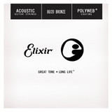 Elixir - Single Wound Acoustic Polyweb 80/20 Bronze (0.032)