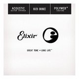 Elixir - Single Wound Acoustic Polyweb 80/20 Bronze (0.056)