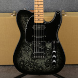 Fender Standard Telecaster - Modified FSR - Black Paisley - Hard Case - 2nd Hand