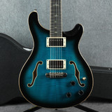 PRS SE Hollowbody II Piezo - Peacock Blue - Hard Case - 2nd Hand