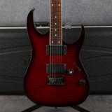 Ibanez RG Series RGR421EXFM-BBS - Blackberry Sunburst - Hard Case - 2nd Hand