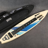 Mahalo MLG1 Surfboard Lap Steel - White - Stand - Gig Bag - 2nd Hand