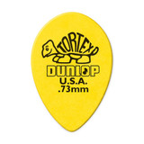 Jim Dunlop 423R Tortex Small Tear Drop Guitar Pick, .73mm, Yellow, 36 Pack