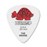 Jim Dunlop 424R Tortex Wedge Guitar Pick, .50mm, Red, 72 Pack