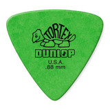 Jim Dunlop 431P Tortex Triangle Guitar Pick, .88mm, Green, 6 Pack