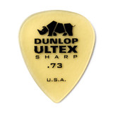Jim Dunlop 433P Ultex Sharp Guitar Pick, .73mm, 6 Pack