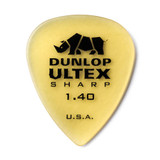 Jim Dunlop 433P Ultex Sharp Guitar Pick, 1.40mm, 6 Pack
