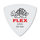 Jim Dunlop 456R Tortex Flex Triangle Guitar Pick, .50mm, Red, 72 Pack