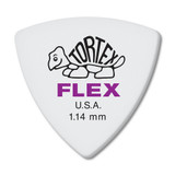 Jim Dunlop 456R Tortex Flex Triangle Guitar Pick, 1.14mm, Purple, 72 Pack