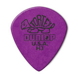 Jim Dunlop 472R Tortex Jazz III Guitar Pick, H3, Purple, 36 Pack