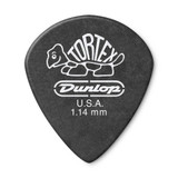 Jim Dunlop 482R Tortex Pitch Black Jazz III Guitar Pick, 1.14mm, 72 Pack