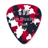 Jim Dunlop 483P Celluloid Guitar Pick, Confetti, Thin, 12 Pack