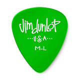 Jim Dunlop 486PML Gels Guitar Pick, Medium Light, Green, 12 Pack