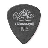 Jim Dunlop 488R Tortex Pitch Black Standard Guitar Pick, .73mm, 72 Pack