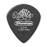 Jim Dunlop 498R Tortex Jazz III XL Guitar Pick, 1.35mm, Black, 72 Pack