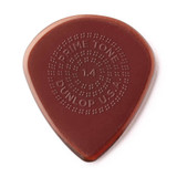 Jim Dunlop 518R Primetone Jazz III Guitar Pick, 1.40mm, Grip, 12 Pack