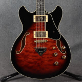 Ibanez Hollow Body AS93QMSP-DBS - Dark Brown Sunburst - 2nd Hand