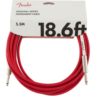 Fender Original Series Instrument Cable, Straight, 18.6ft - Fiesta Red